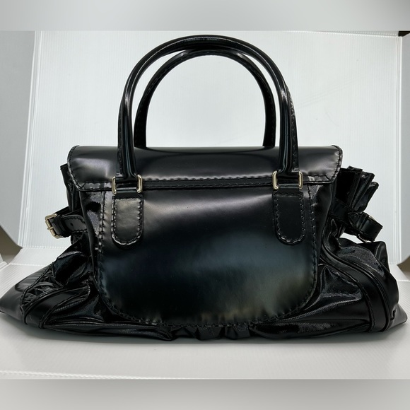 Gucci Large Queen Black Dialux Coated Canvas Tote - Picture 2 of 10